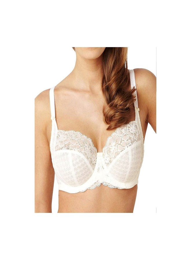 Panache Women's Envy Underwire Balcony Stretch Lace Bra |Ivory,36DD| Full Coverage Bra, Supportive Lift for Large Bust, Elegant & Comfortable Fit - Image 1